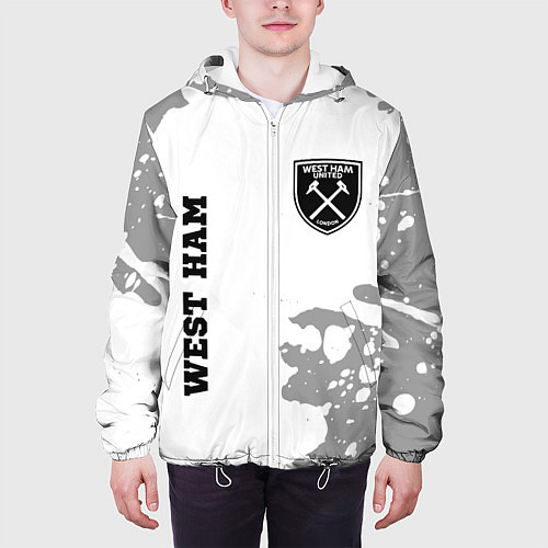 Мужская куртка West Ham sport на светлом фоне вертикально / 3D-Белый – фото 3