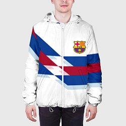 Куртка с капюшоном мужская Barcelona geometry sports, цвет: 3D-белый — фото 2