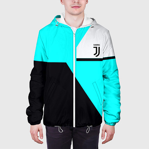 Мужская куртка Juventus sport geometry fc / 3D-Белый – фото 3