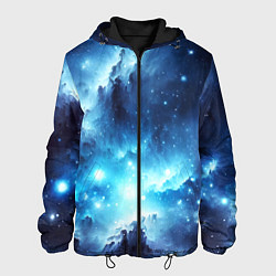 Мужская куртка Космический голубой пейзаж