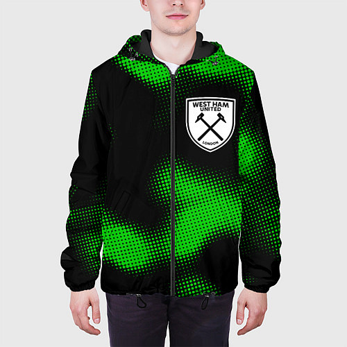 Мужская куртка West Ham sport halftone / 3D-Черный – фото 3