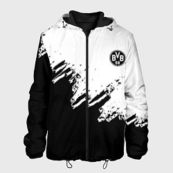 Куртка с капюшоном мужская Borussia sport краски, цвет: 3D-черный