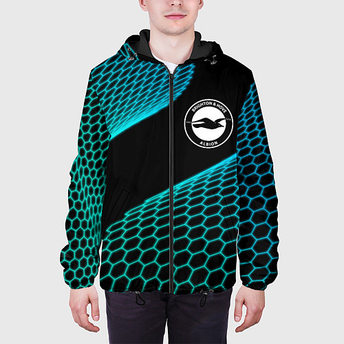 Мужская куртка Brighton football net / 3D-Черный – фото 3