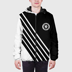 Куртка с капюшоном мужская Chelsea football club sport, цвет: 3D-черный — фото 2