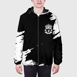 Куртка с капюшоном мужская Ливерпуль краски, цвет: 3D-черный — фото 2
