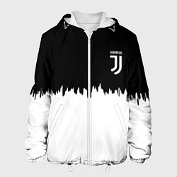 Мужская куртка Juventus белый огонь текстура