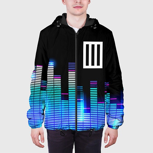 Мужская куртка Paramore эквалайзер / 3D-Черный – фото 3