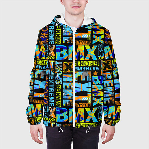 Мужская куртка Extreme sport BMX / 3D-Белый – фото 3