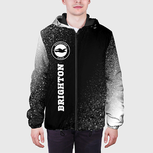 Мужская куртка Brighton sport на темном фоне по-вертикали / 3D-Черный – фото 3
