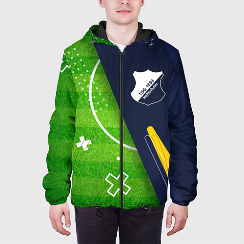Мужская куртка Hoffenheim football field / 3D-Черный – фото 3