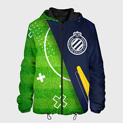 Куртка с капюшоном мужская Club Brugge football field, цвет: 3D-черный