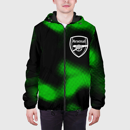 Мужская куртка Arsenal sport halftone / 3D-Черный – фото 3