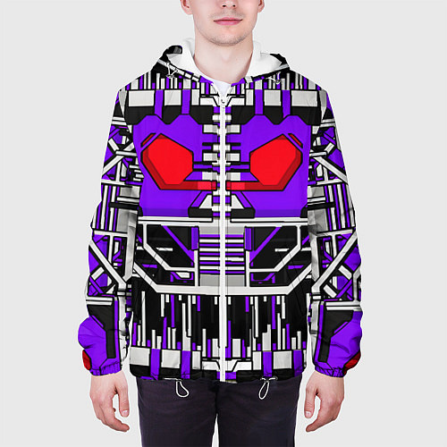 Мужская куртка Броня шоквейва трансформеры / 3D-Белый – фото 3