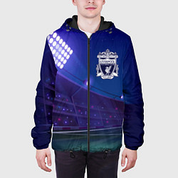 Куртка с капюшоном мужская Liverpool ночное поле, цвет: 3D-черный — фото 2