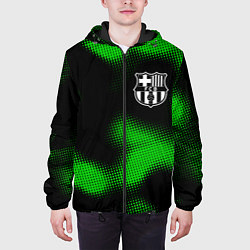 Куртка с капюшоном мужская Barcelona sport halftone, цвет: 3D-черный — фото 2