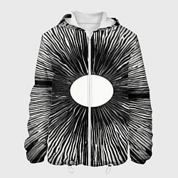 Куртка с капюшоном мужская Поглощение, цвет: 3D-белый