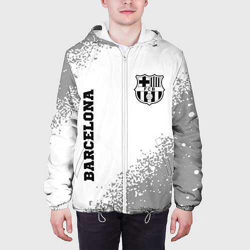 Мужская куртка Barcelona sport на светлом фоне вертикально / 3D-Белый – фото 3