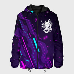 Мужская куртка Cyberpunk 2077 neon gaming