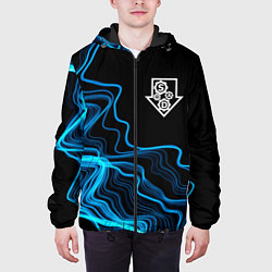 Куртка с капюшоном мужская System of a Down sound wave, цвет: 3D-черный — фото 2