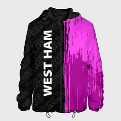Куртка с капюшоном мужская West Ham pro football по-вертикали, цвет: 3D-черный