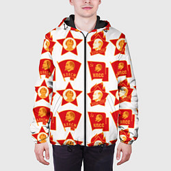 Куртка с капюшоном мужская Всегда готов КПСС, цвет: 3D-черный — фото 2