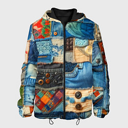 Мужская куртка Vanguard denim patchwork - ai art