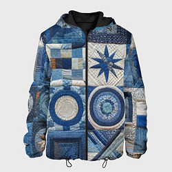 Мужская куртка Denim patchwork - ai art