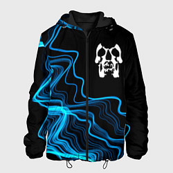 Куртка с капюшоном мужская Deftones sound wave, цвет: 3D-черный