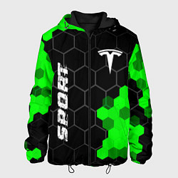 Мужская куртка Tesla green sport hexagon