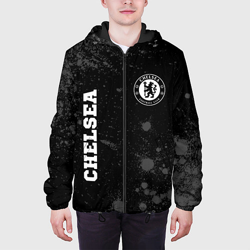 Мужская куртка Chelsea sport на темном фоне вертикально / 3D-Черный – фото 3