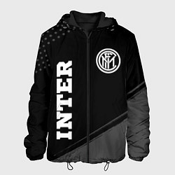 Куртка с капюшоном мужская Inter sport на темном фоне вертикально, цвет: 3D-черный