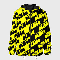 Куртка с капюшоном мужская KTU жёлто чёрный стиль, цвет: 3D-черный