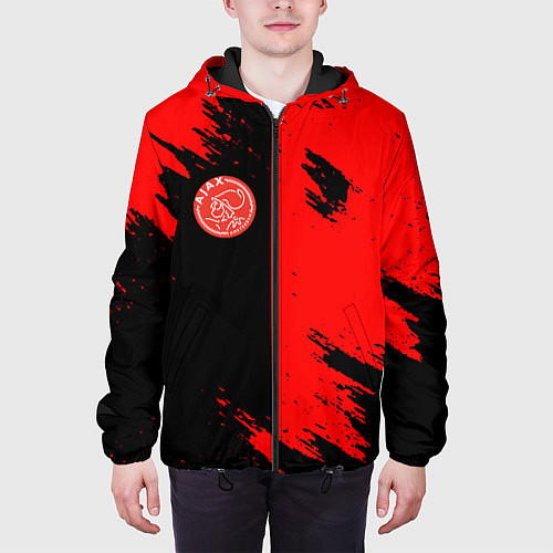 Мужская куртка Ajax sport color red / 3D-Черный – фото 3
