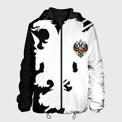 Куртка с капюшоном мужская Имперская Россия спортивный стиль, цвет: 3D-черный