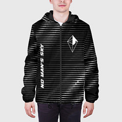 Куртка с капюшоном мужская No Mans Sky metal game lines, цвет: 3D-черный — фото 2