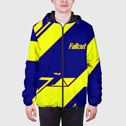 Куртка с капюшоном мужская Fallout film geometry, цвет: 3D-черный — фото 2