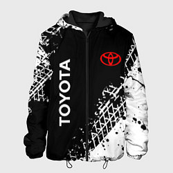 Мужская куртка Тойота: следы от шин
