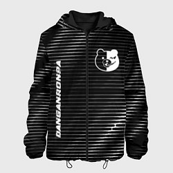 Куртка с капюшоном мужская Danganronpa metal anime lines, цвет: 3D-черный