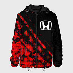 Куртка с капюшоном мужская Honda sport grunge, цвет: 3D-черный