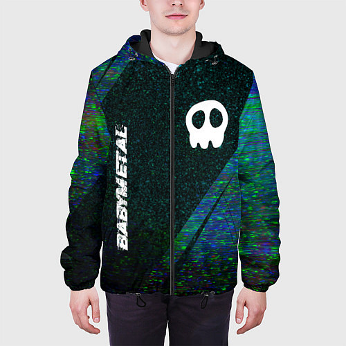 Мужская куртка Babymetal glitch blue / 3D-Черный – фото 3