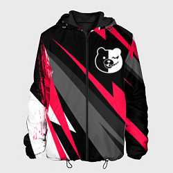 Куртка с капюшоном мужская Danganronpa electro lines, цвет: 3D-черный