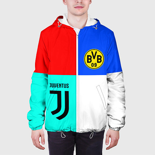 Мужская куртка Juventus x Borussia / 3D-Белый – фото 3