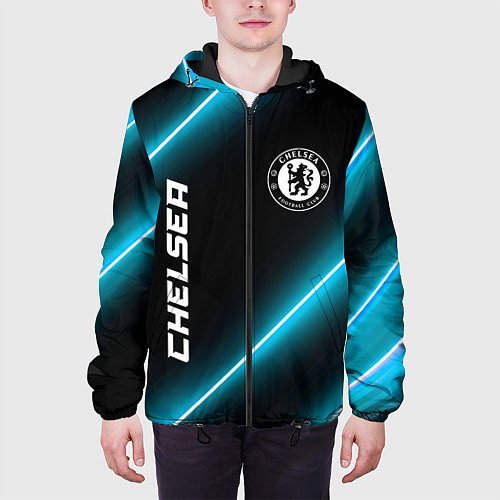 Мужская куртка Chelsea неоновые лампы / 3D-Черный – фото 3