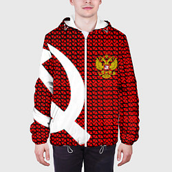 Куртка с капюшоном мужская РФ стиль СССР, цвет: 3D-белый — фото 2