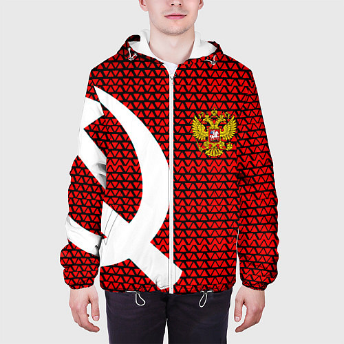 Мужская куртка РФ стиль СССР / 3D-Белый – фото 3