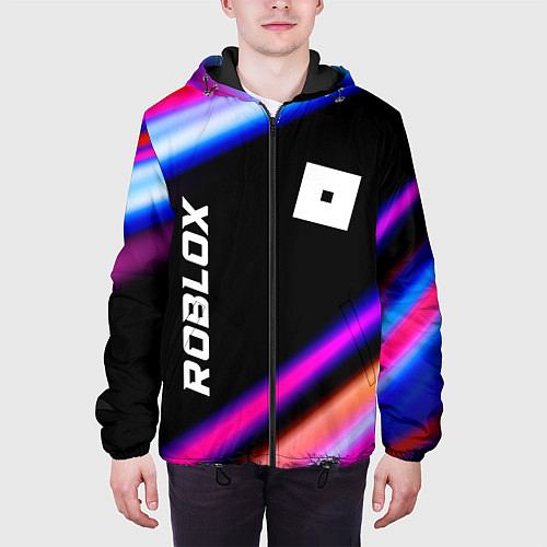 Мужская куртка Roblox speed game lights / 3D-Черный – фото 3