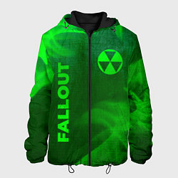 Мужская куртка Fallout - green gradient вертикально