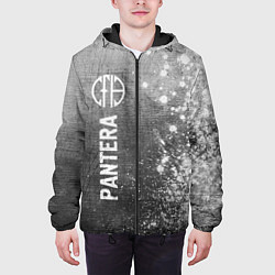 Куртка с капюшоном мужская Pantera - grey gradient по-вертикали, цвет: 3D-черный — фото 2