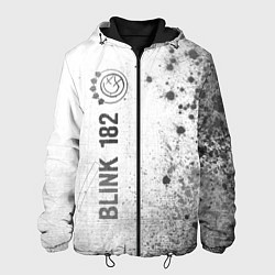 Куртка с капюшоном мужская Blink 182 - white gradient по-вертикали, цвет: 3D-черный