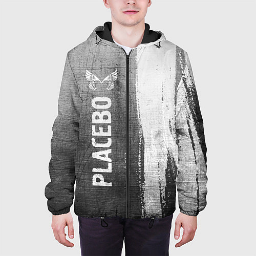 Мужская куртка Placebo - grey gradient по-вертикали / 3D-Черный – фото 3